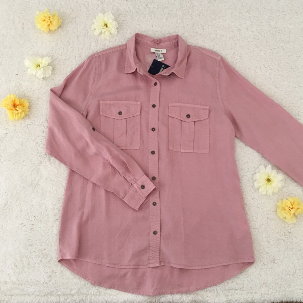 ✨ Forever 21 pink flannel 🌷🌷